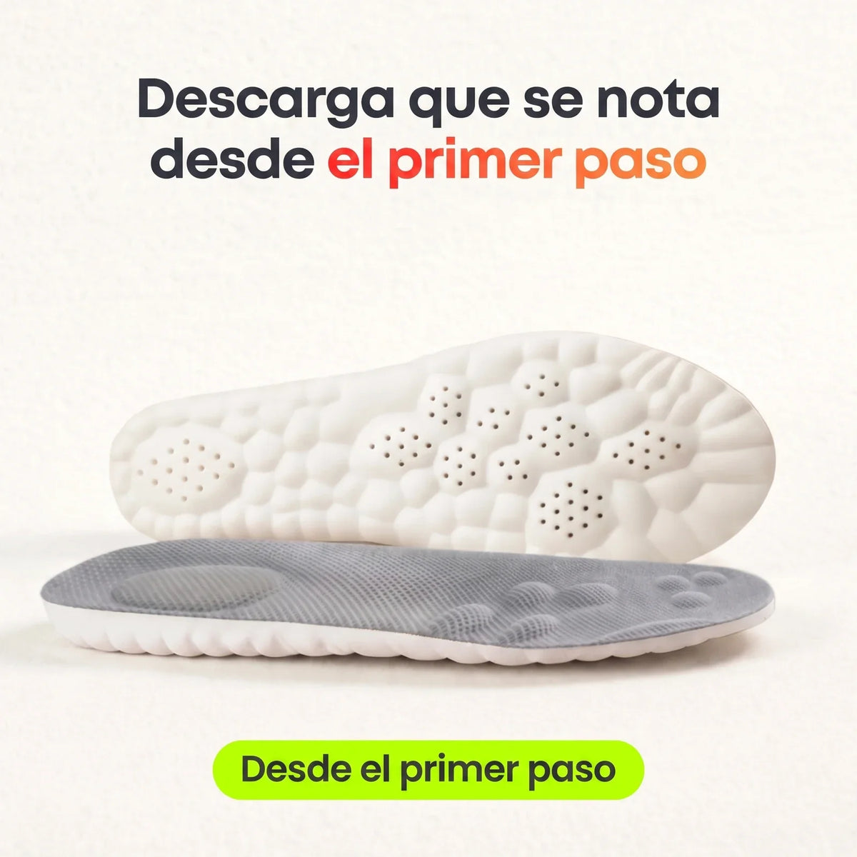 Descarga que se nota desde el primer paso