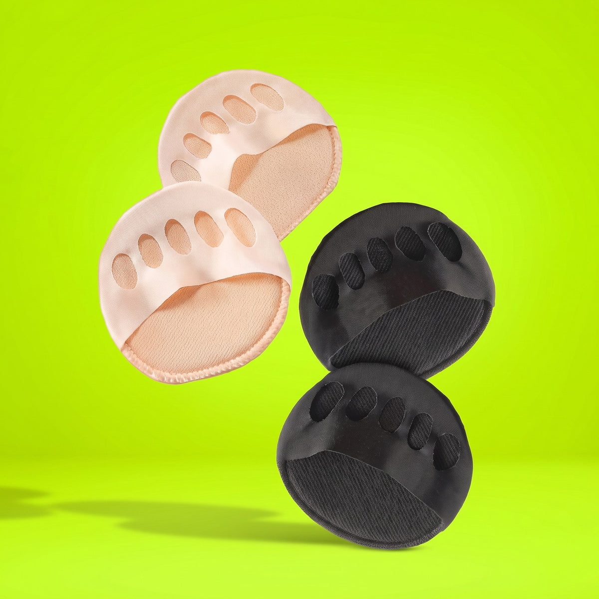 Almohadillas para los dedos beige y negras