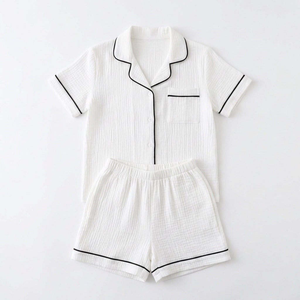 Pijama corto de muselina — Nubelina