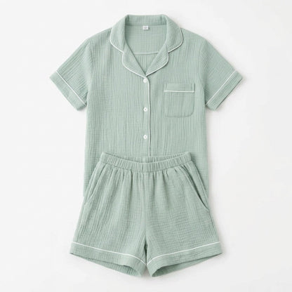 Pijama corto de muselina — Nubelina