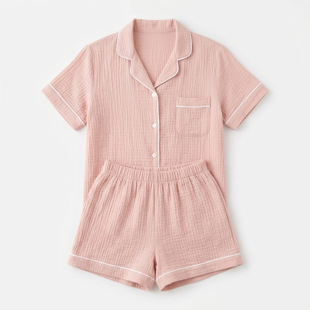 Pijama corto de muselina — Nubelina