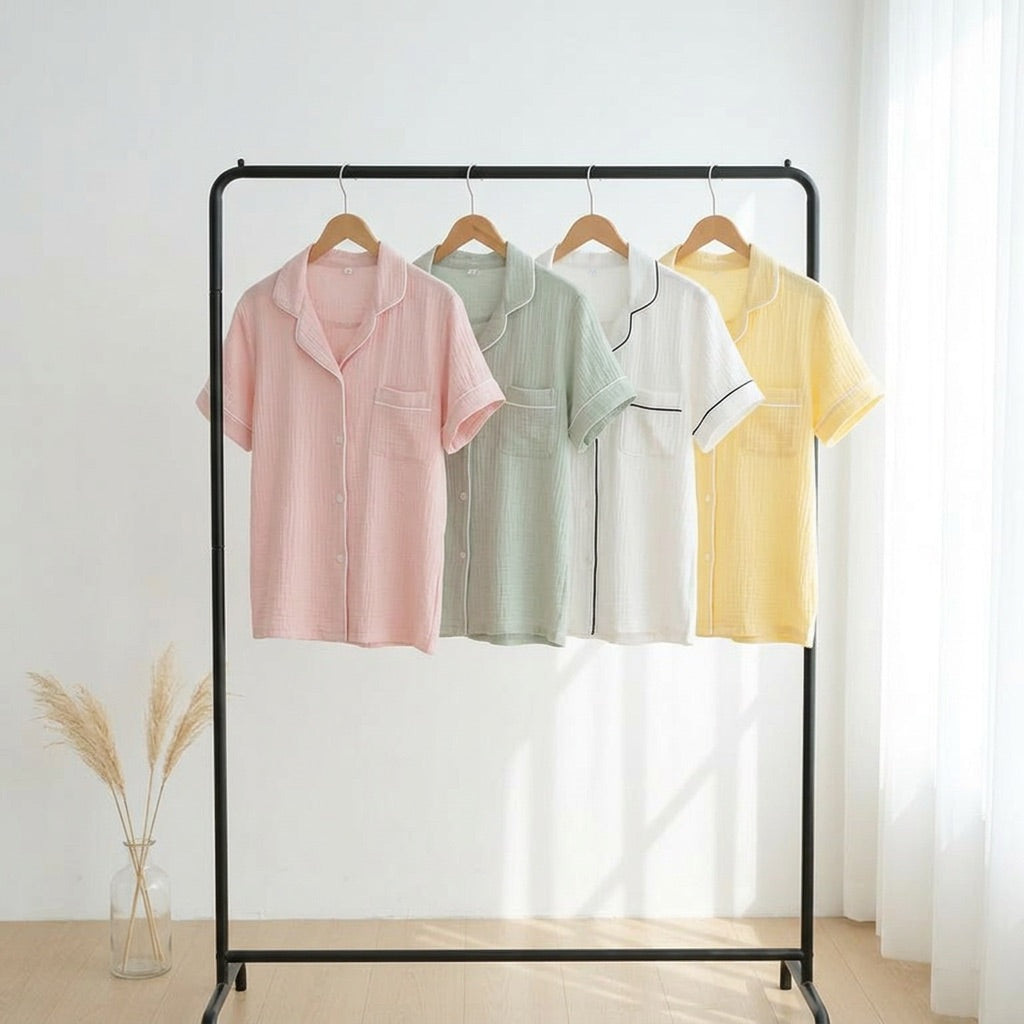 Pijama corto de muselina — Nubelina