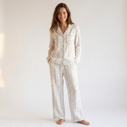 Pijama largo de muselina — Nubelina