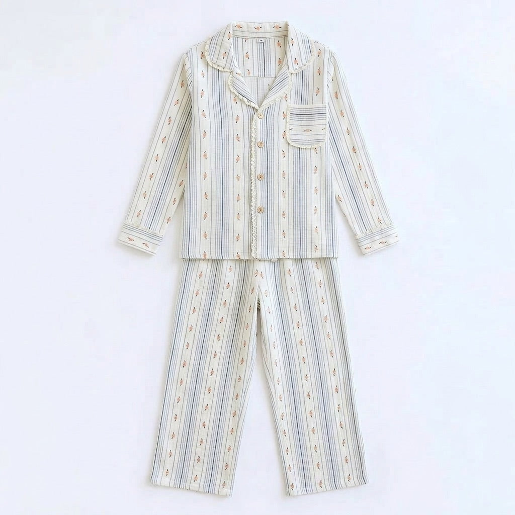 Pijama largo de muselina — Nubelina