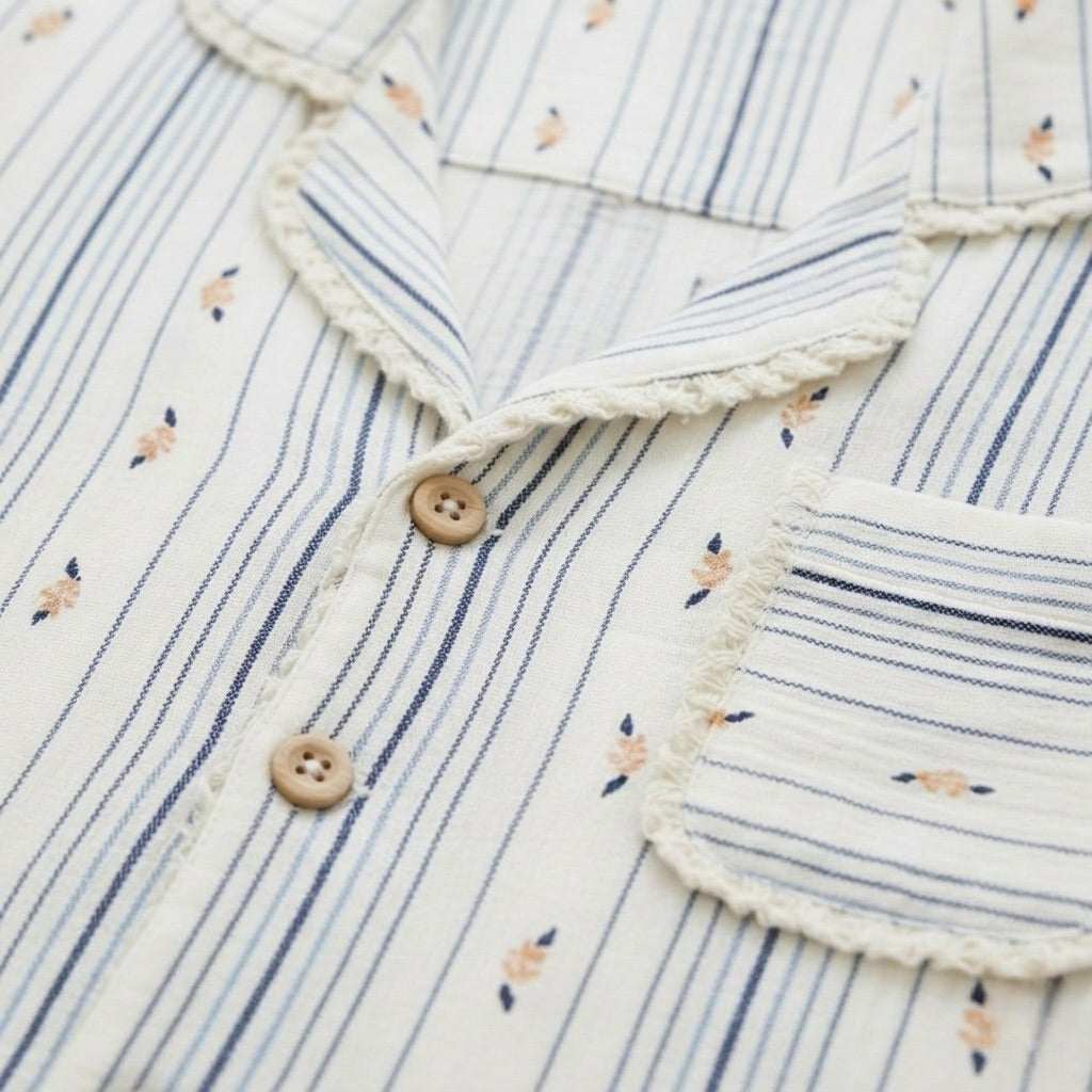 Pijama largo de muselina — Nubelina