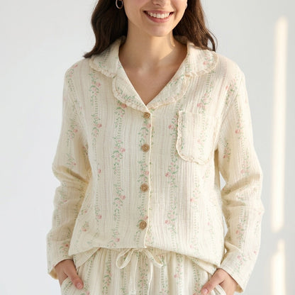 Pijama largo de muselina — Nubelina