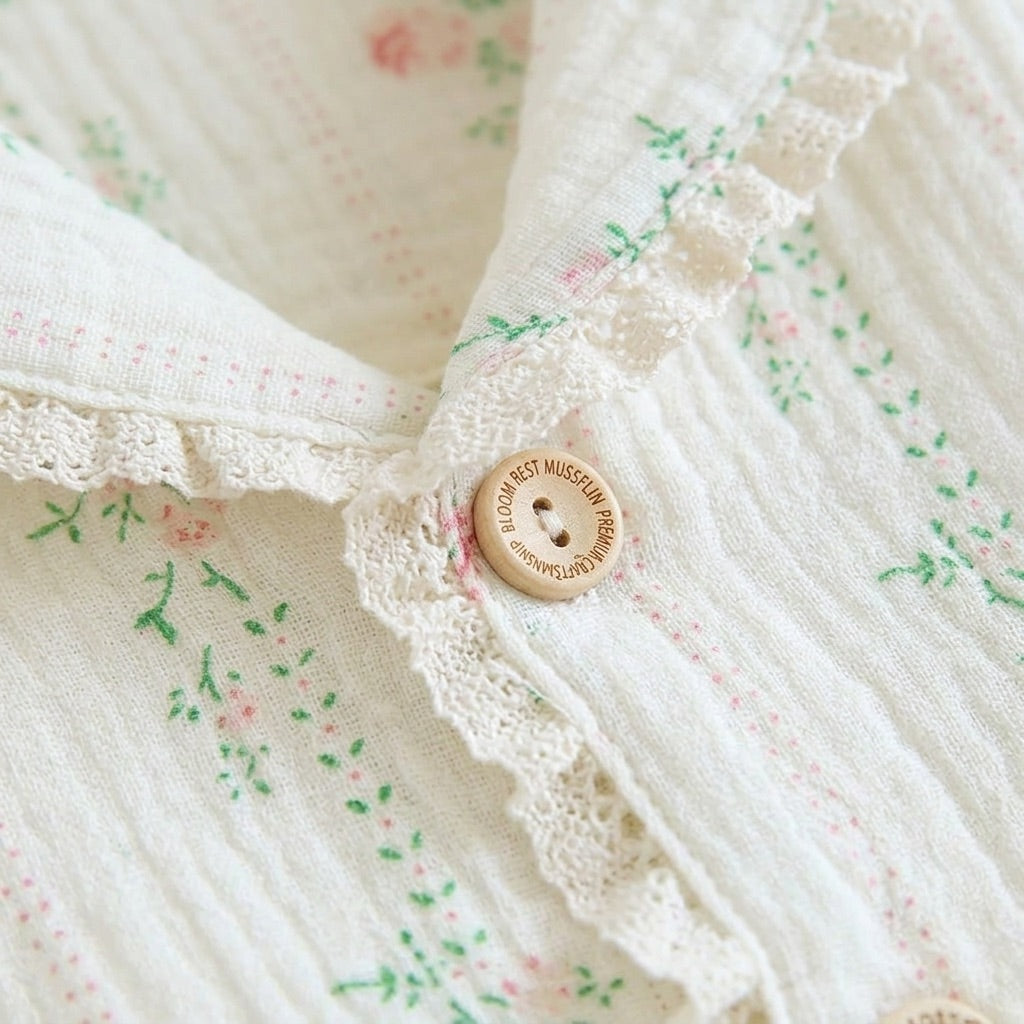 Pijama largo de muselina — Nubelina