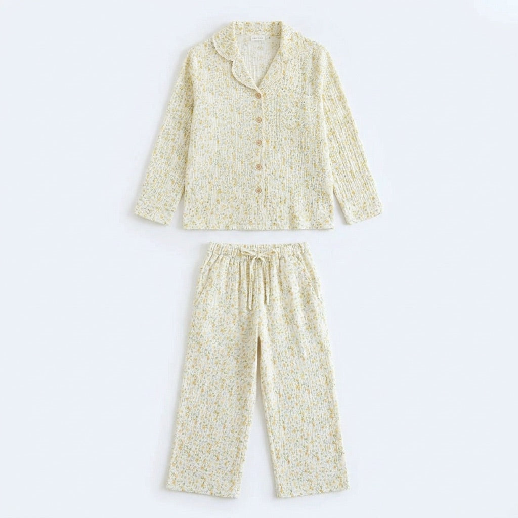 Pijama largo de muselina — Nubelina