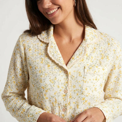 Pijama largo de muselina — Nubelina