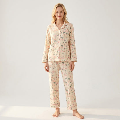 Pijama de muselina de flores — Nubelina