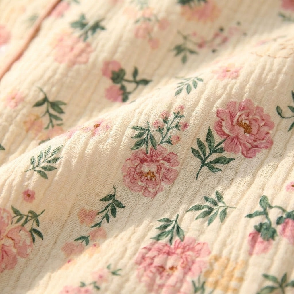 Pijama de muselina de flores — Nubelina