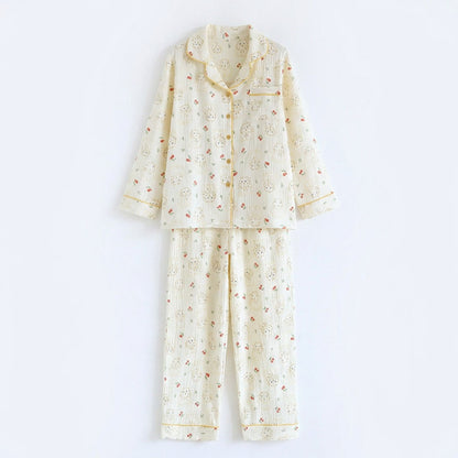 Pijama de muselina de flores — Nubelina