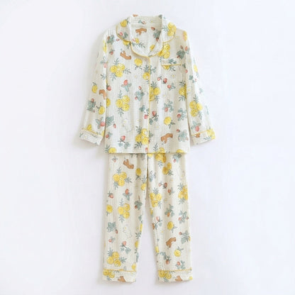 Pijama de muselina de flores — Nubelina
