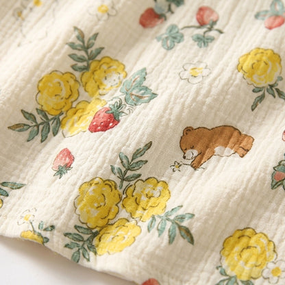 Pijama de muselina de flores — Nubelina