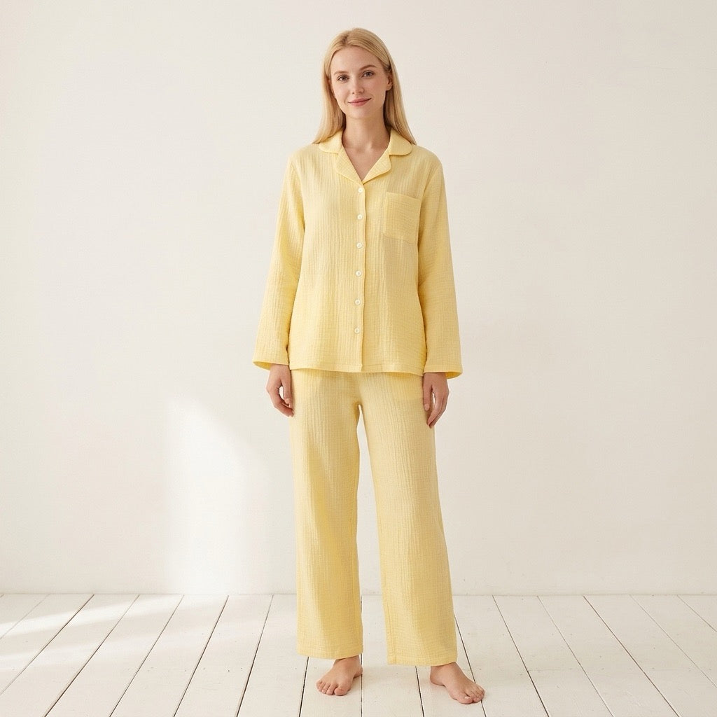 Pijama de muselina liso — Nubelina