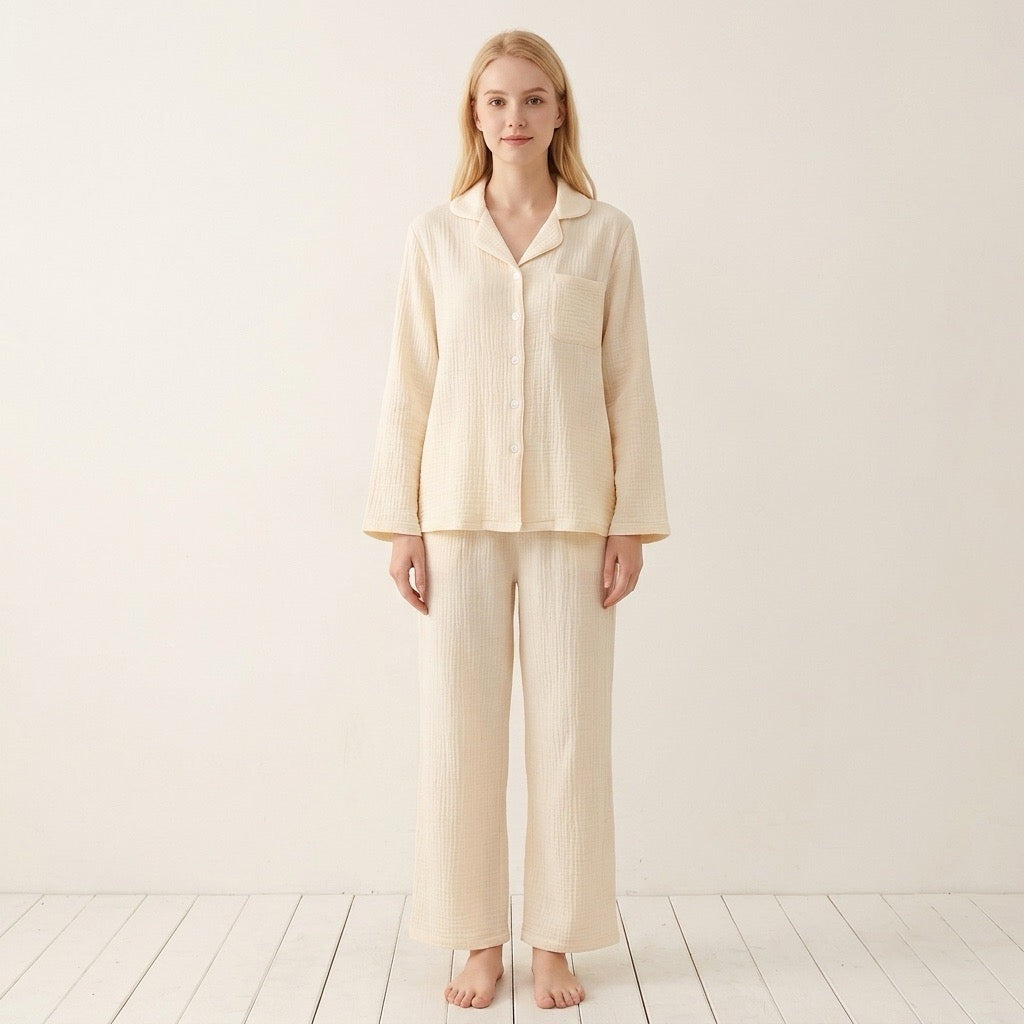 Pijama de muselina liso — Nubelina
