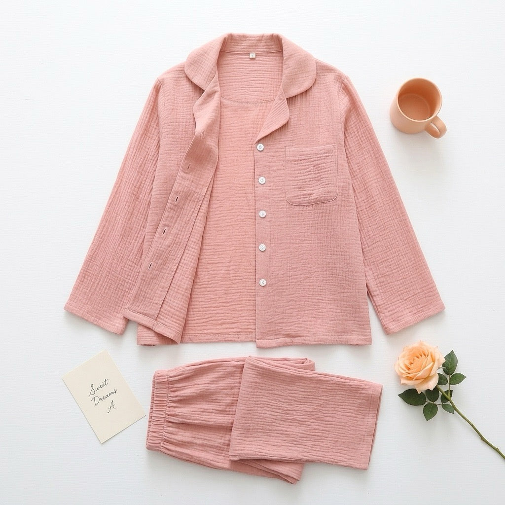 Pijama de muselina liso — Nubelina