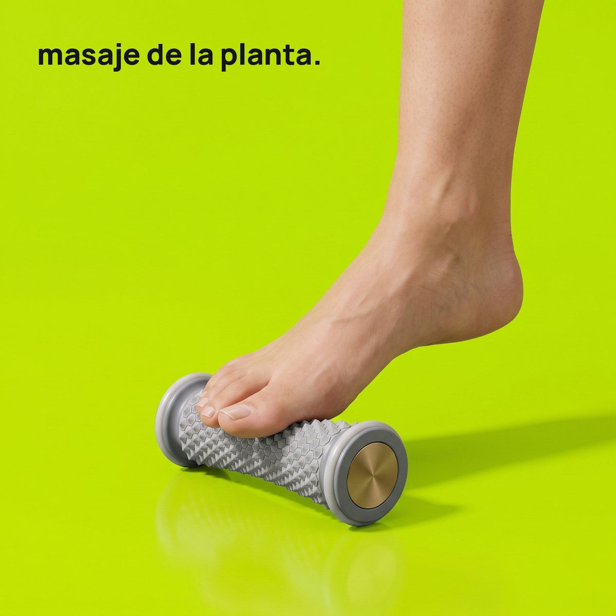 Masaje de la planta con el rodillo