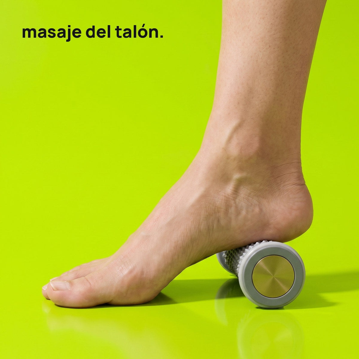 Masaje del talón con el rodillo