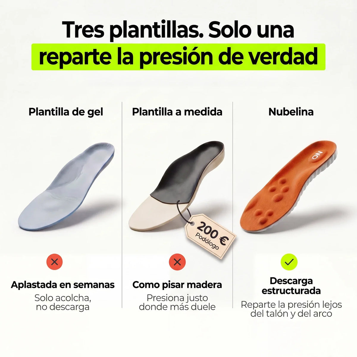 nubelina tres plantillas